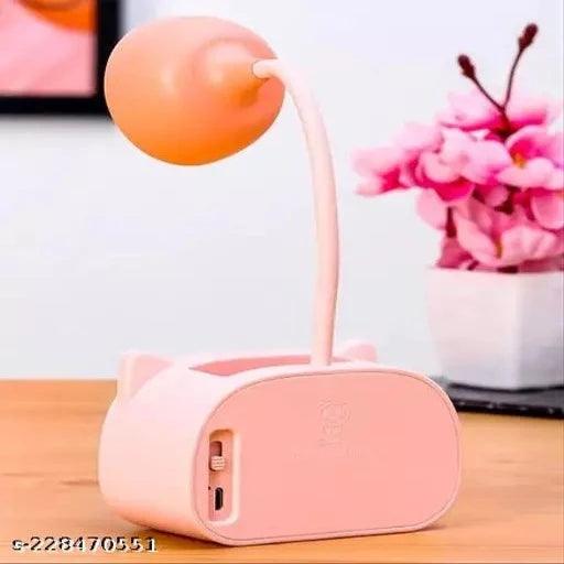 Multifunctional Camera Style Table lamp Piggy Desk Lamp with Pencil Sharpener (Pink) - Springkart