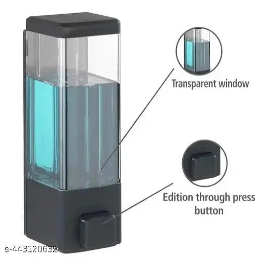 Elegance 350ml Wall Mount Transparent Liquid Soap Dispenser Use for Foam, - Springkart