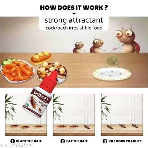 Anti Roach Gel - Cockroach Killer | Kitchen Safe | Odourless | Fast and Convenient (2x20g) - Springkart