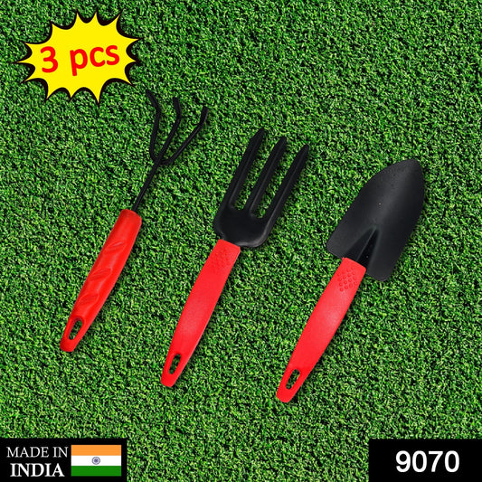 3pcs Small sized Hand Cultivator, Small Trowel, Garden Fork - Springkart