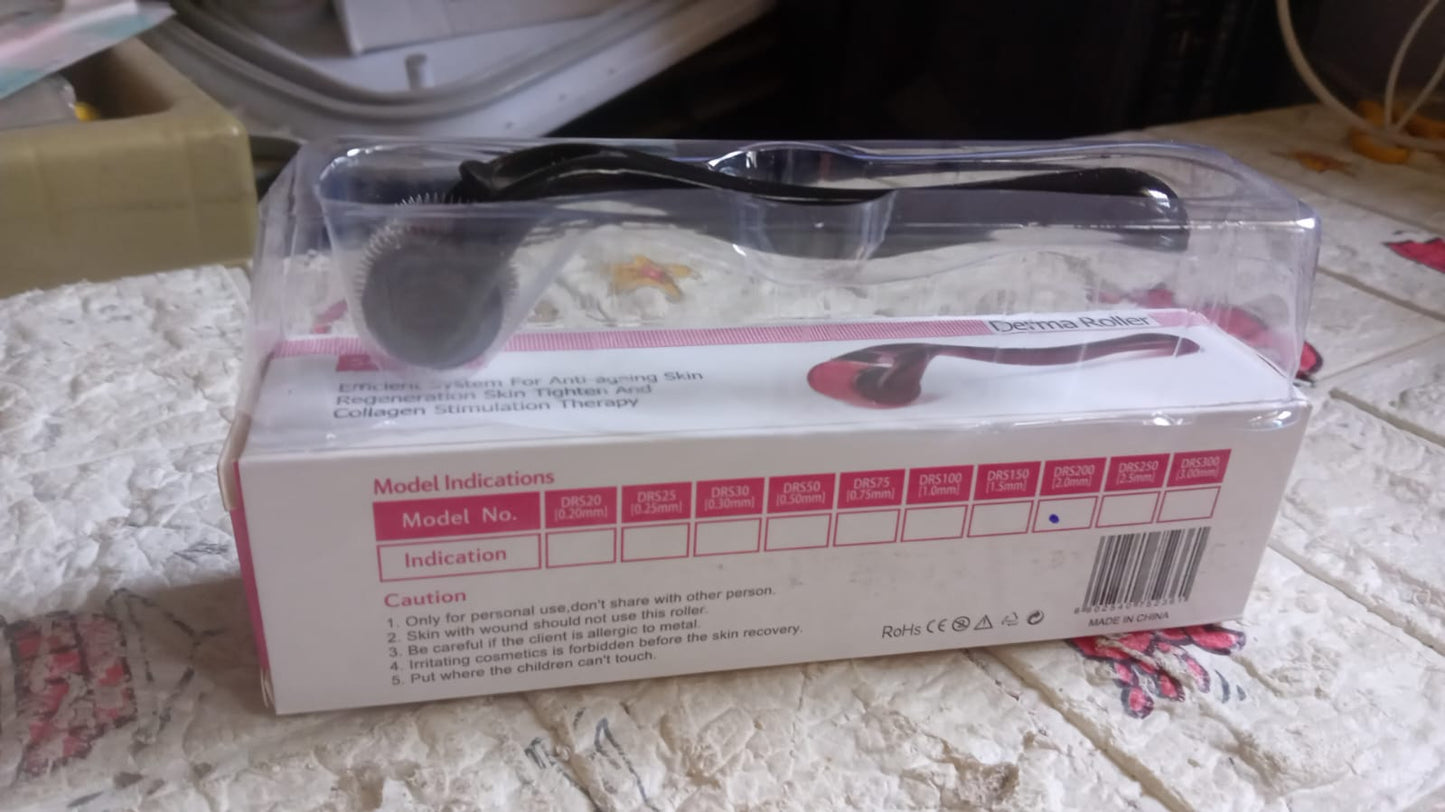 Derma Roller Anti Ageing And Facial Scrubs Polishes Scar Removal Hair Regrowth (2 Mm) - Springkart