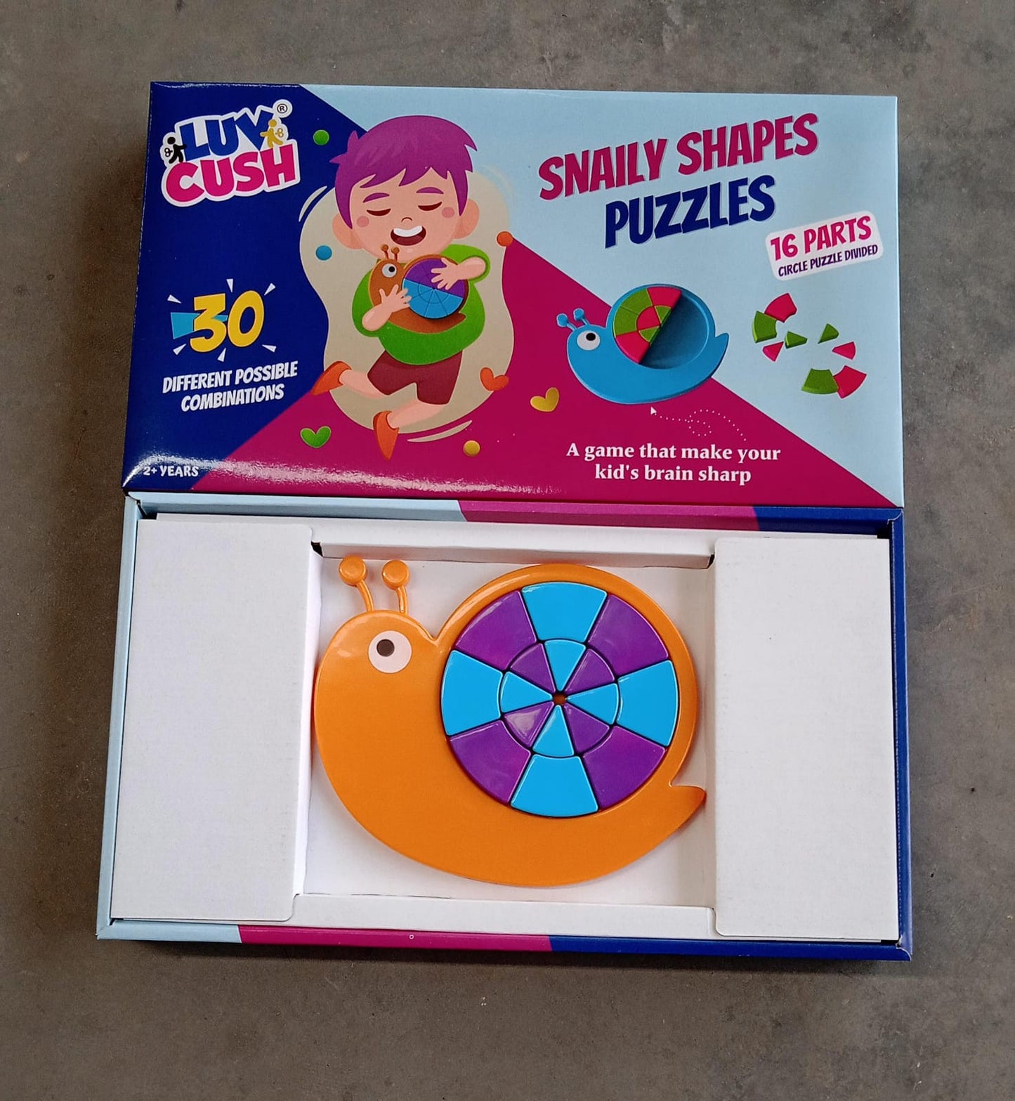 Toys Snail Puzzle Kids, Mini Travel Puzzle Games & Pre School Toys Develops Motor & Reasoning Skills STEM Educational Toy, Birthday Gifts 3 - 6 Year kids, Brain Games for Kids, Building Blocks for Kids (Mix Color) - Springkart