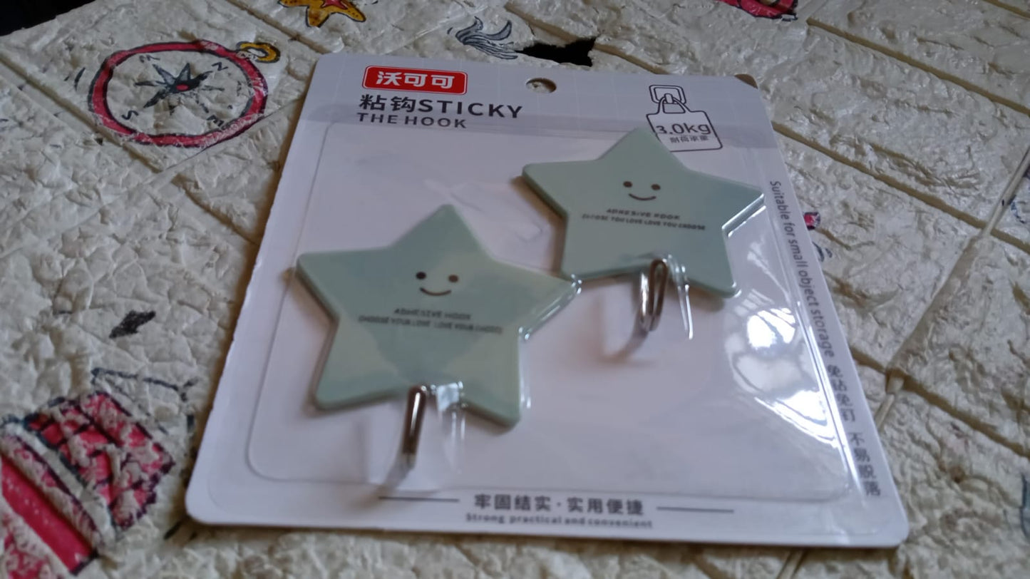 Multipurpose Strong Hook Self-Adhesive hooks for wall Heavy Plastic Hook, Sticky Hook Household For Home , Decorative Hooks, Bathroom & All Type Wall Use Hook , Suitable for Bathroom, Kitchen, Office - Springkart