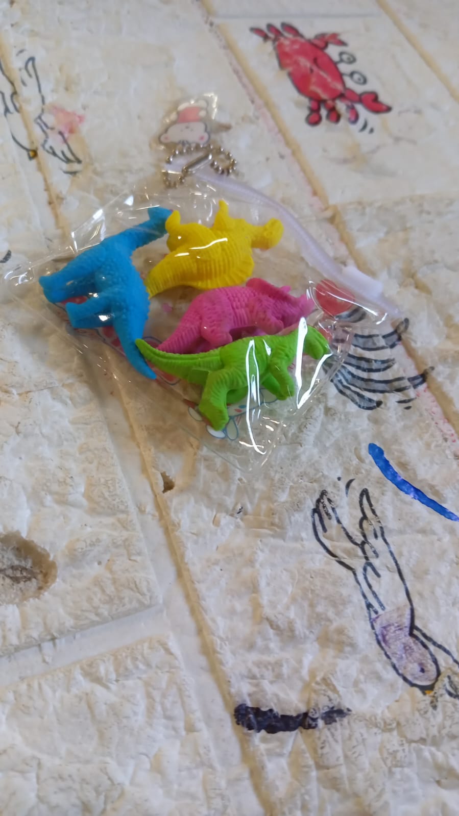Small Dinosaur Shaped Erasers (4 Pc): Animal Erasers for Kids (School Supplies) - Springkart