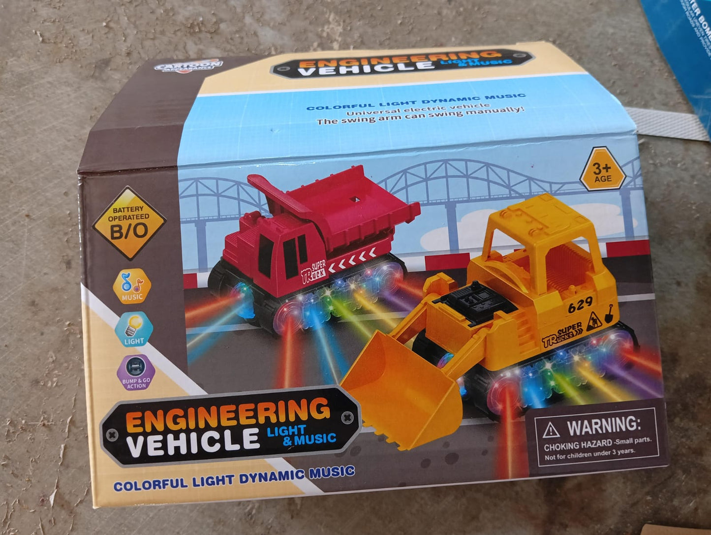 Engineering Vehicle Toys for Kids - Self-Driving Super Dump Truck Toy | Self-Driving Trucks, Engineering truck Electric Vehicle Toys boys birthday gift toys (1 Pc) - Springkart