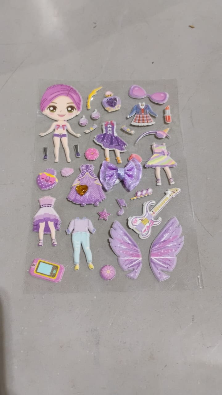 Multipurpose Adhesive 3D Stickers (1 Sheet /15×10 Cm) - Springkart