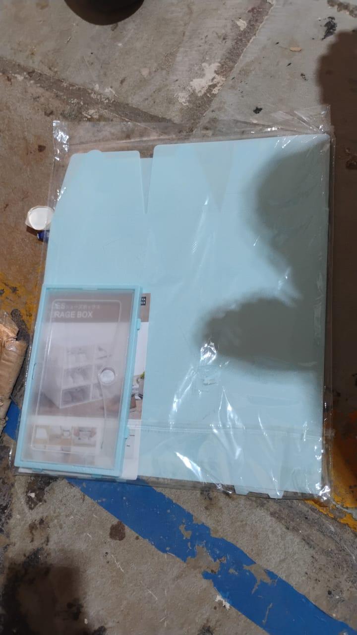 1 Layer Plastic Shoes Storage Box, Stackable Shoe Storage (1 pc / 32x21x12 CM) - Springkart