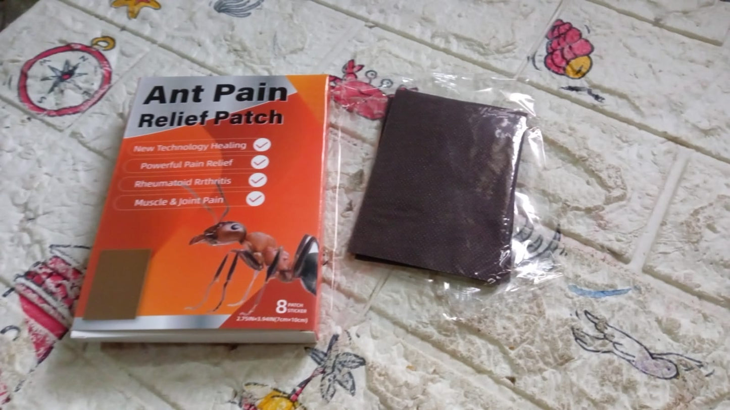Ant Pain Relief Patch - Pack of 8 Patches | Instant Relief from Muscular Pain & Joint Pain| Natural Pain Relief Patches | Powerful Pain Relief, No Side Effects - Springkart