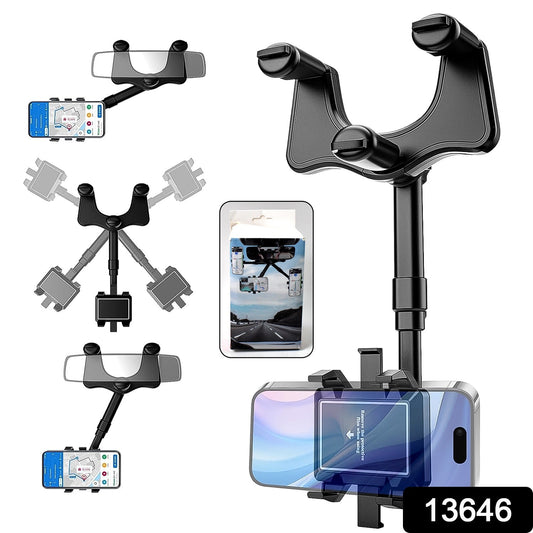 360 ° Rotating Car Rear View Mirror Phone Holder (1 Pc) - Springkart