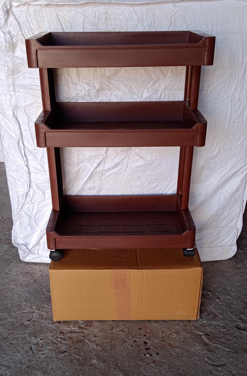 Plastic Serving Trolley Kitchen bar cart for bar, Living Room - Springkart