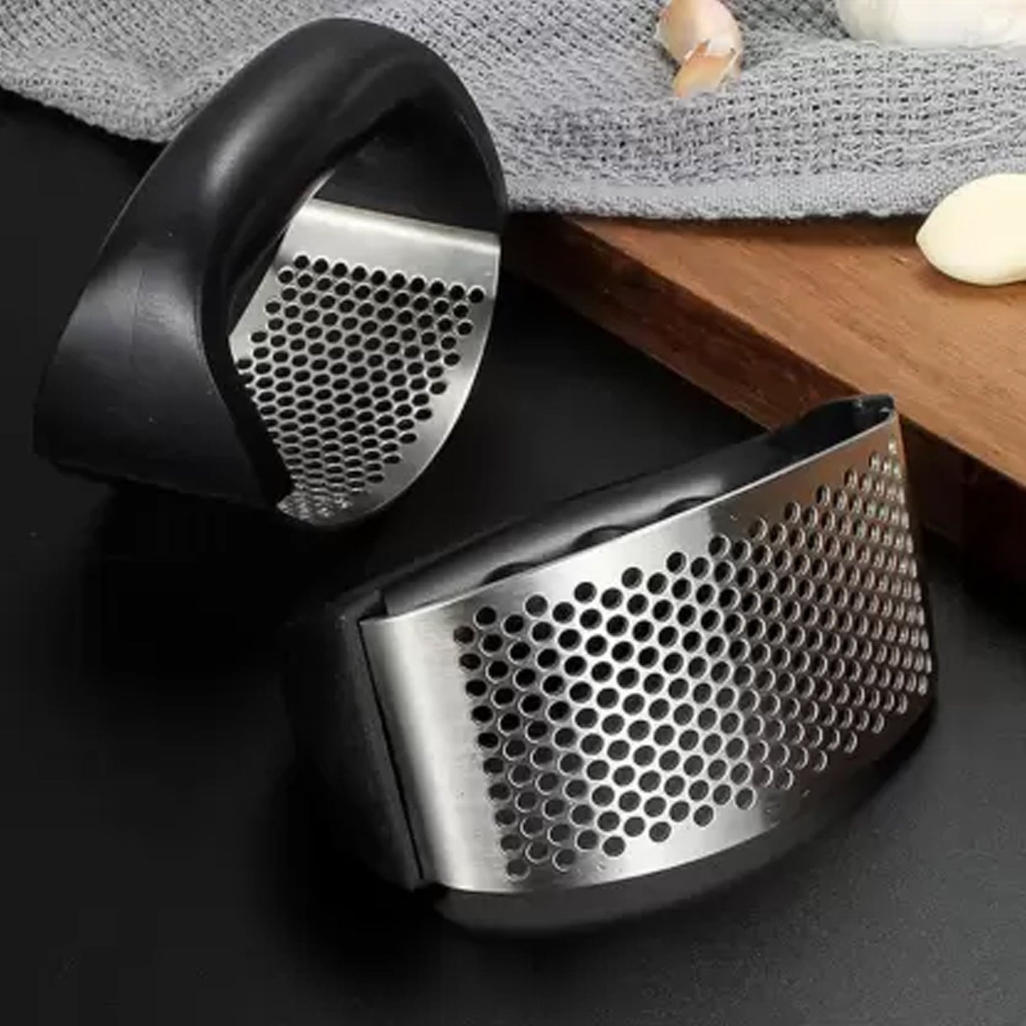 Garlic Press | Stainless Steel Garlic Presser | Garlic Press Crusher for Kitchen - Springkart
