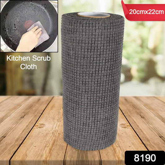 Durable Kitchen Scrub Cloth, Microfiber Cleaning Cloth Roll, Kitchen Wear-Resistant Cloth 20×22cm, Multipurpose Cleaning Cloths for Kitchen (1pc) - Springkart