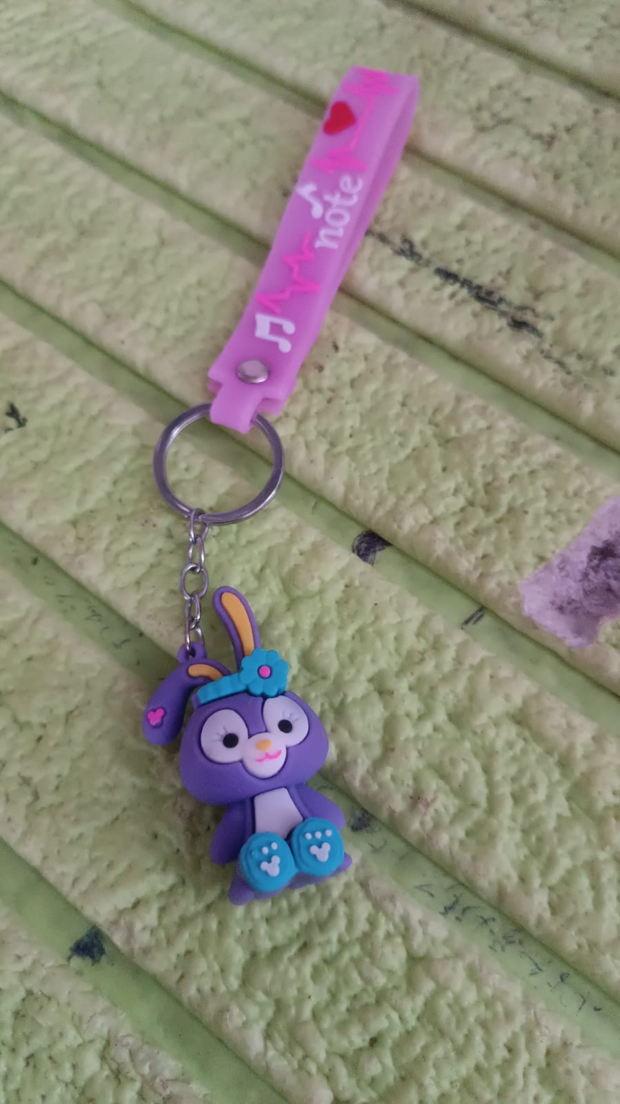 Cute Cartoon Silicone 3D Key Chain with Metal Hook & Strap (Pack of 1) - Springkart