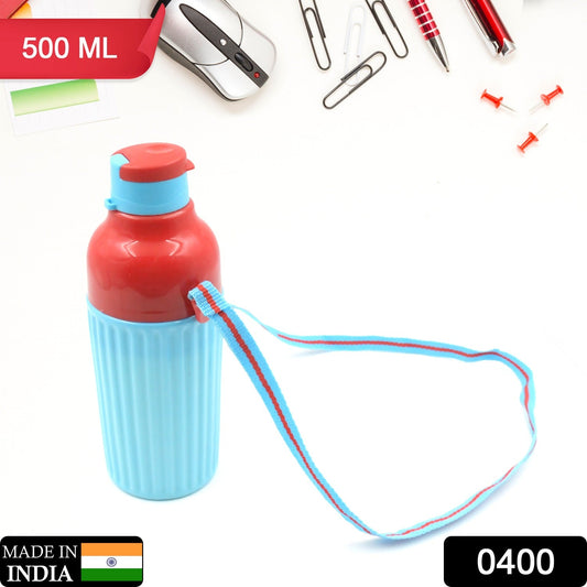 Plastic Sports Insulated Water Bottle with Dori Easy to Carry High Quality Water Bottle, BPA-Free & Leak-Proof! for Kids' School, For Fridge, Office, Sports, School, Gym, Yoga (1 Pc / 500ML) - Springkart