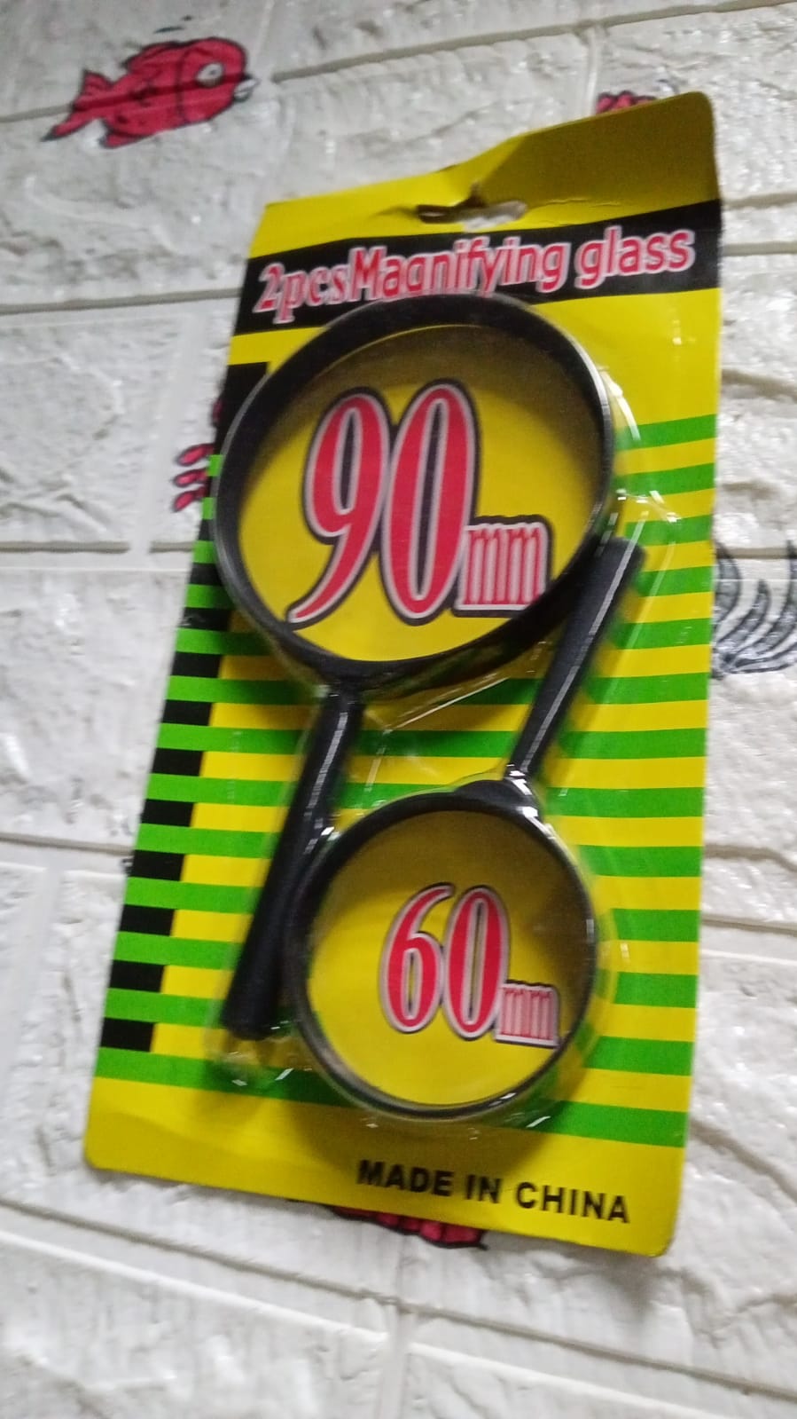 Magnifying glass Lens - reading aid made of glass - real glass magnifying glass that can be used on both sides - glass breakage-proof magnifying glass, Protect Eyes, 90mm & 60mm (2pc Set) - Springkart