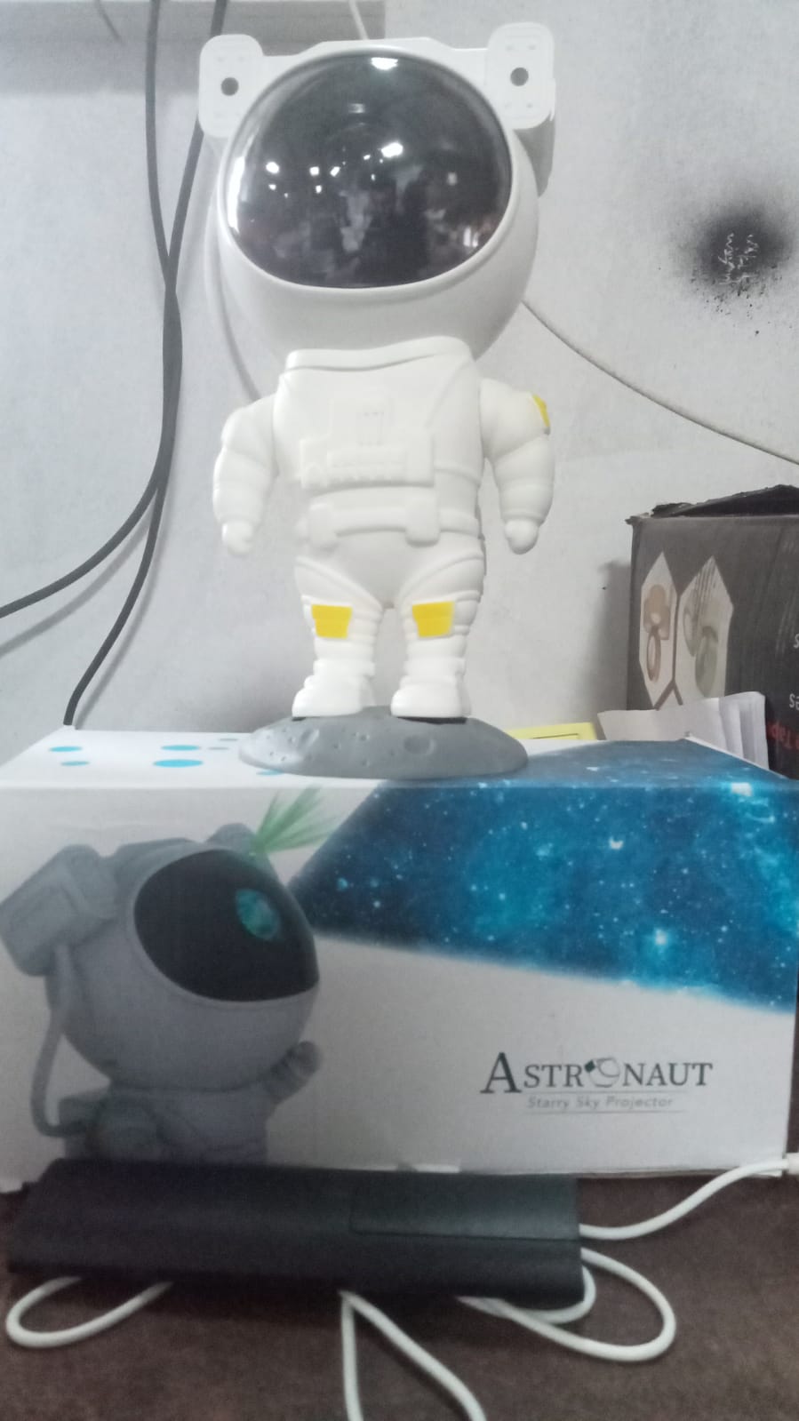 Robot Sky Space Stars Light Astronaut Galaxy Projector, Night lamp, Bedroom, Kids, Projector, Remote Control, Star Projector Will Take Children's to Explore The Vast Starry Sky for Adults, raksha bandhan, Diwali Gift - Springkart