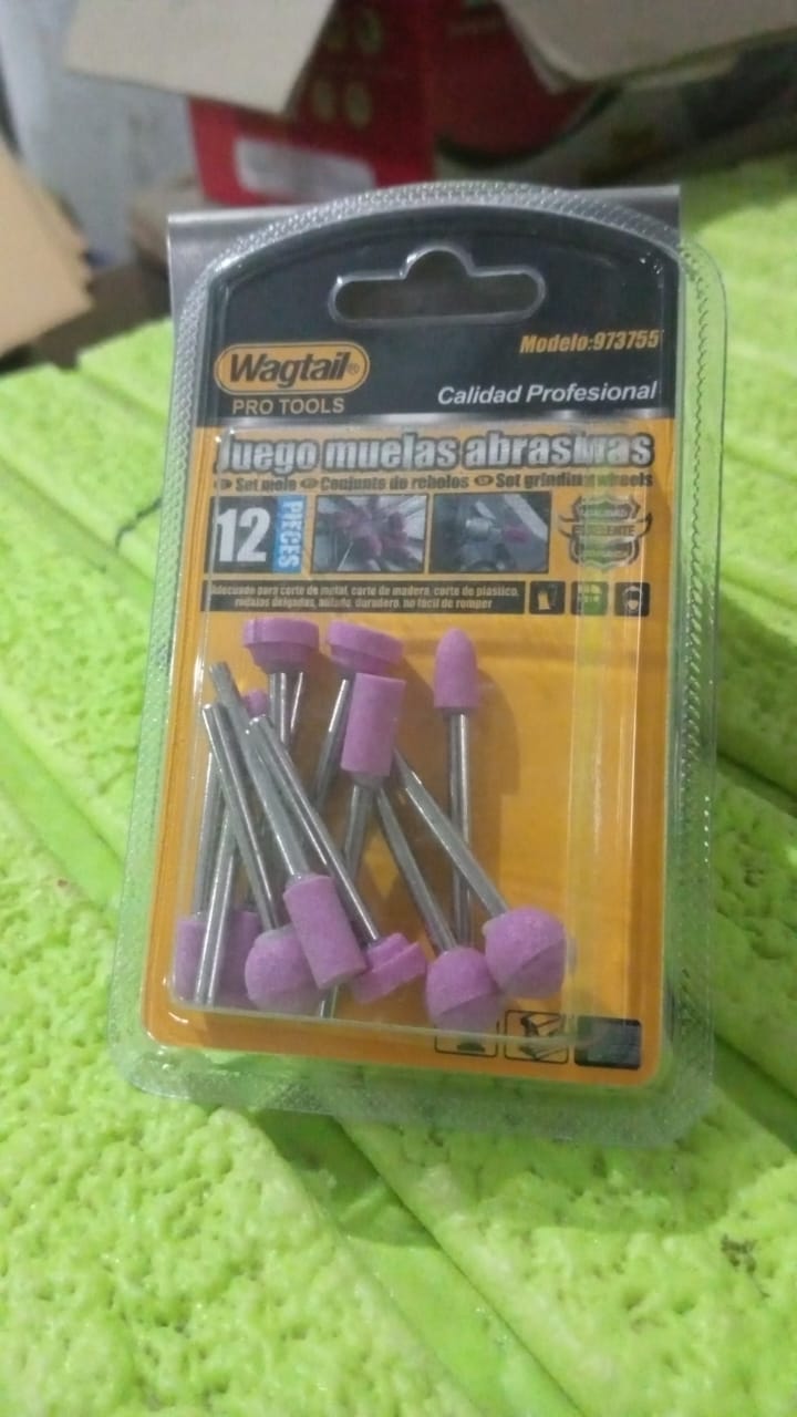 Grinding Wheels Head, Grinding Head (Different Design / 12 Pcs Set) - Springkart