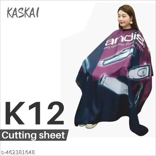 Apron Hairdressing Gown Cape Barber Cloth Salon Accessories Hair styling sheet Printed (Pack of 1) - Springkart