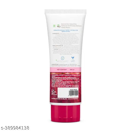 Mamaearth Beetroot Gentle Face Wash With Beetroot & Hyaluronic Acid For Hydrated Pink Glow - 100 ml