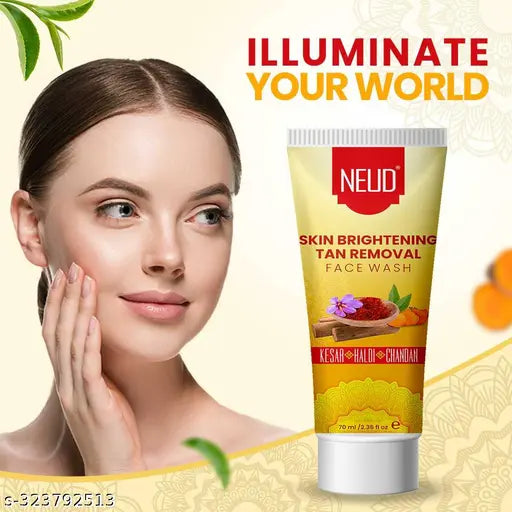 NEUD Skin Brightening Tan Removal Face Wash for Men and Women - 1 Pack (70ml) - Springkart