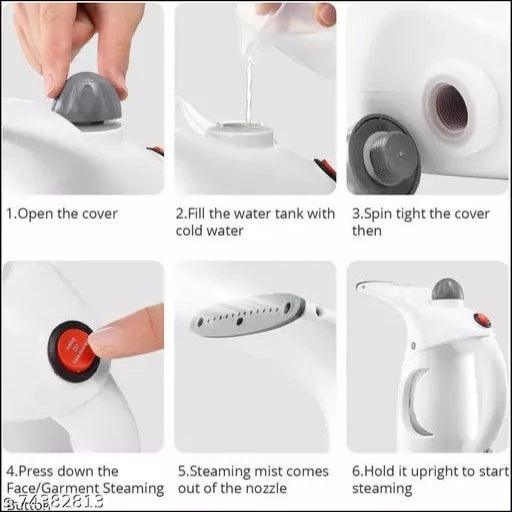 Portable Steam Thermal Spa Steamer for Beauty Salon Family Fabric Steam Brush, Facial Steamer for Cold and Cough - Springkart