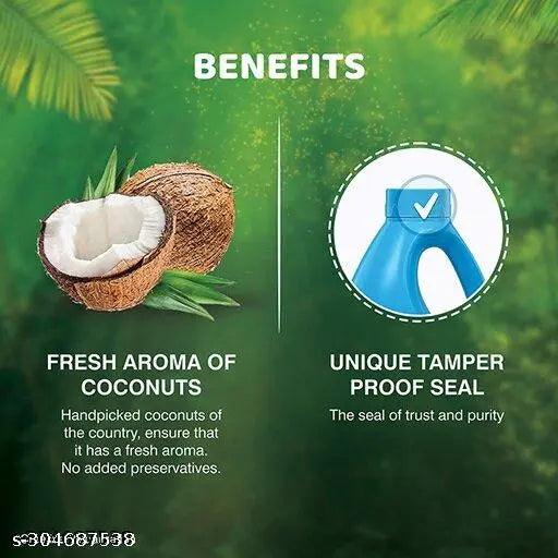 Bajaj 100% Pure Coconut Oil 1 litre - Springkart