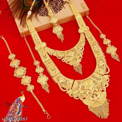 ALLOY GOLD PLATED JEWELERY SET - Springkart