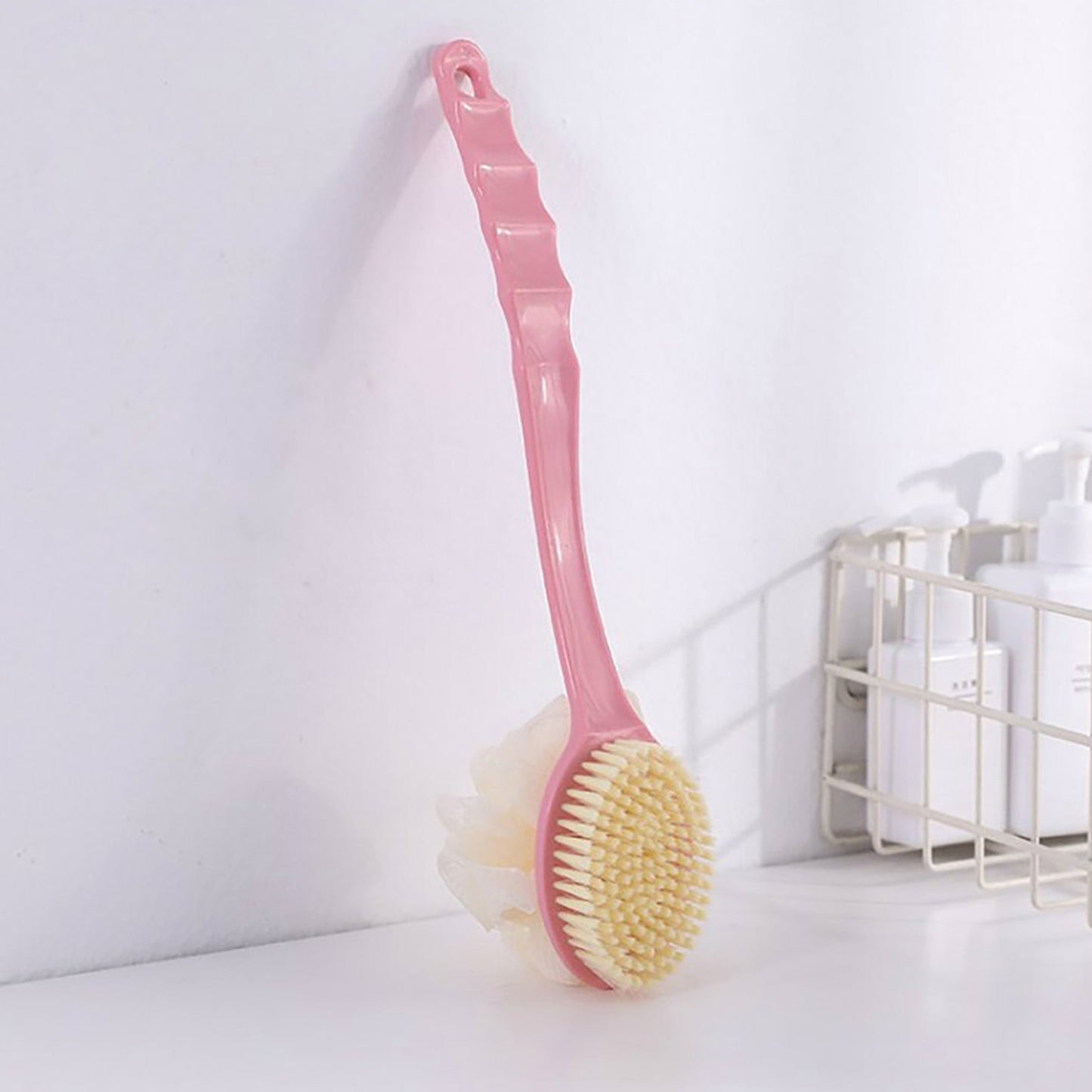 4832 2in1 Bath Brush With Long Handle - Springkart