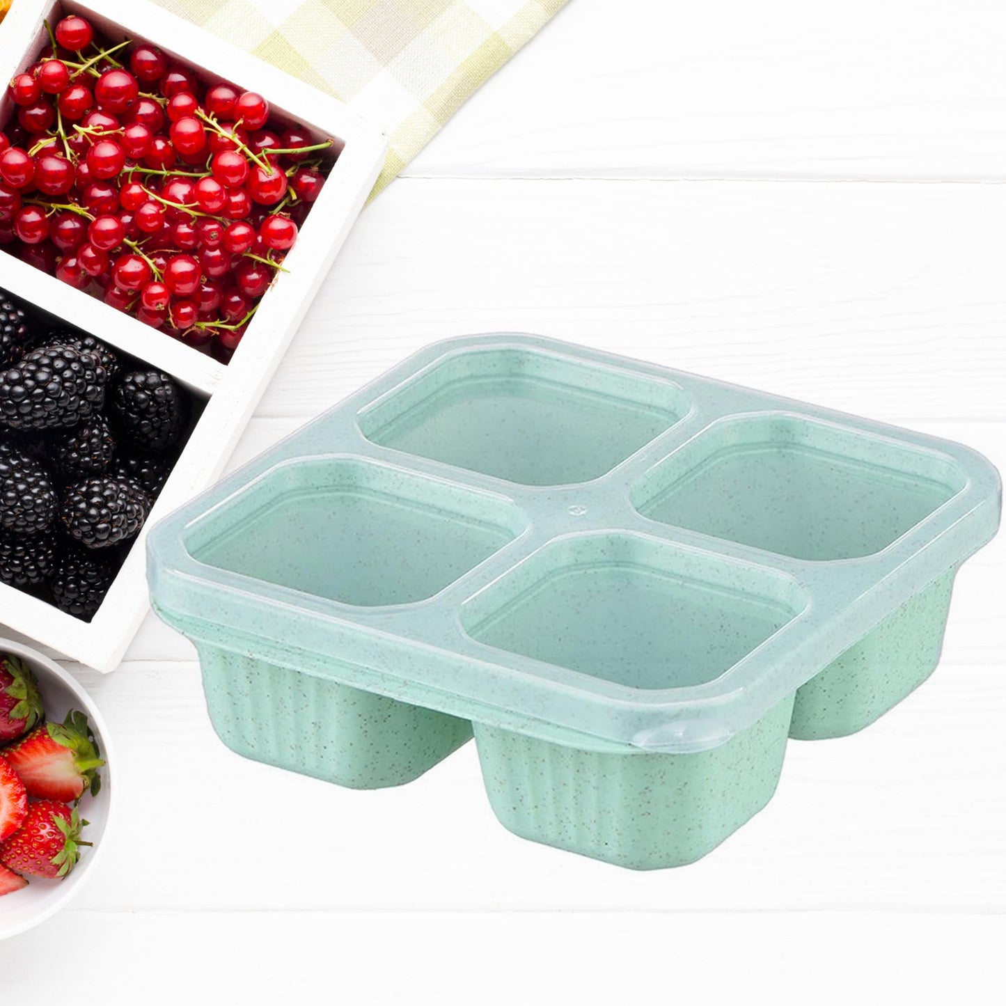 4 Compartment Food Storage Containers (1 Pc) - Springkart