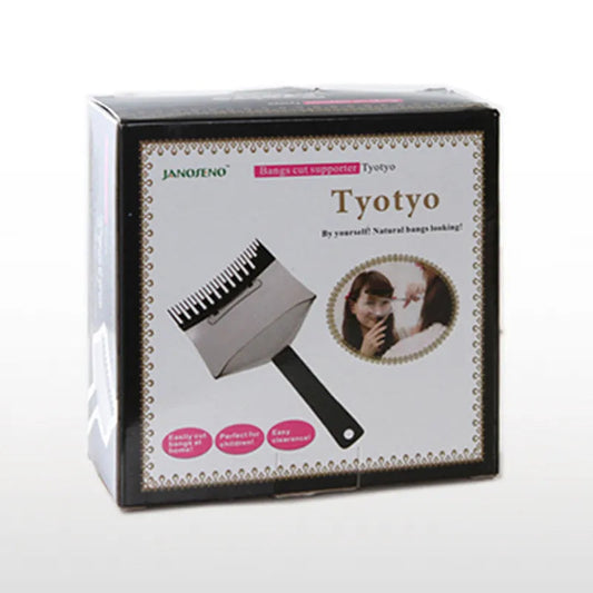 Home Haircut Bangs Guide Tool ā 2-in-1 Comb and Face Shield for Safe & Precise DIY Fringe Trimming ā Ideal for Women, Girls, and Stylists
