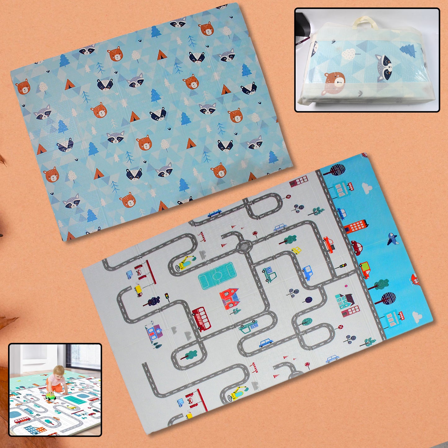 Baby Play Mat Foam Play Mat For Baby Floor Play Baby Crawling Mat (180x120 Cm 1 Pc) - Springkart