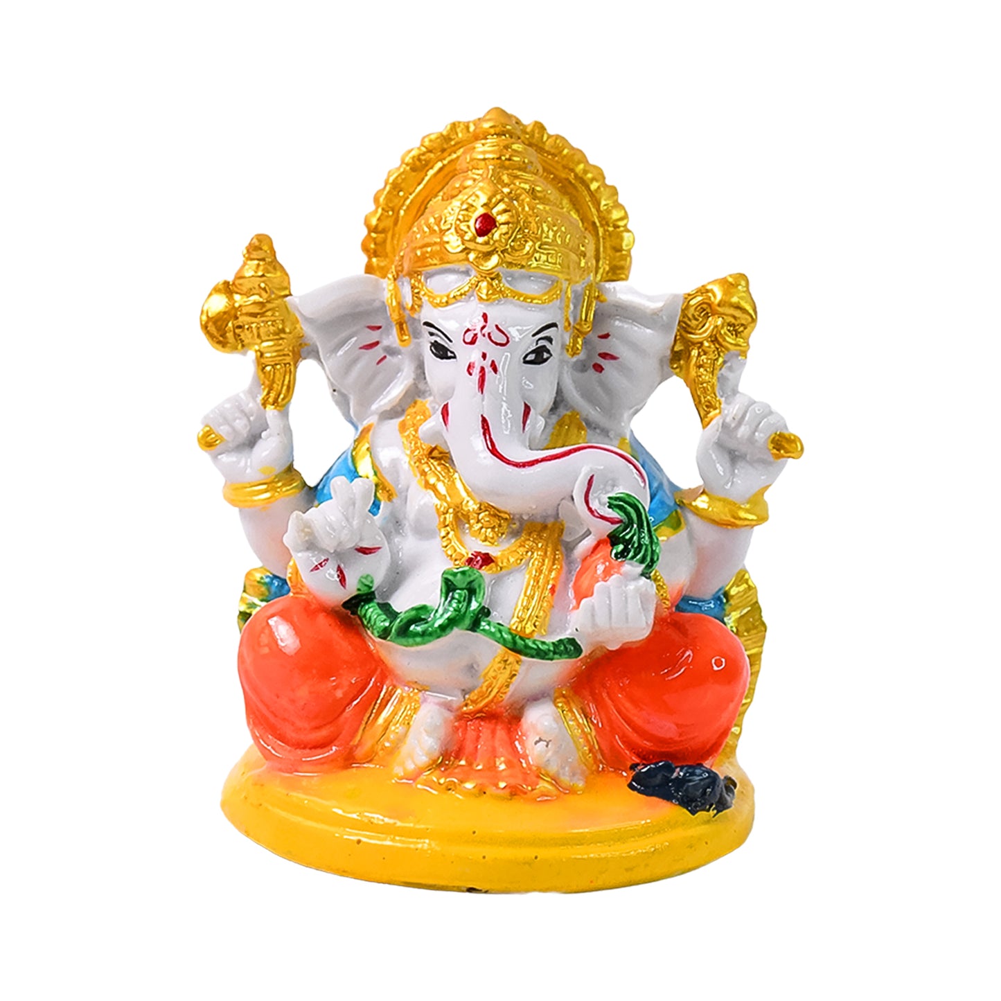 Lord Ganesha Idol Ganpati Statue Ganpatii Bappa Showpiece For Gifts (1 Pc) - Springkart