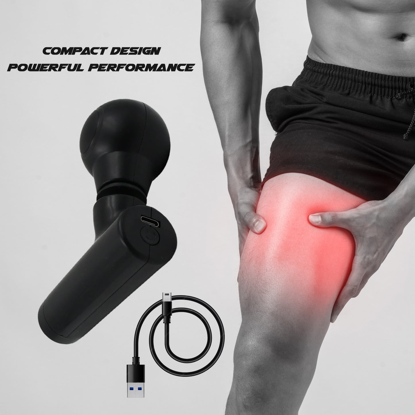 12673 Black Mini Pocket Size Vibrator Full Body Massager Cordless One Button Operation For Body Pain Relaxation - Springkart