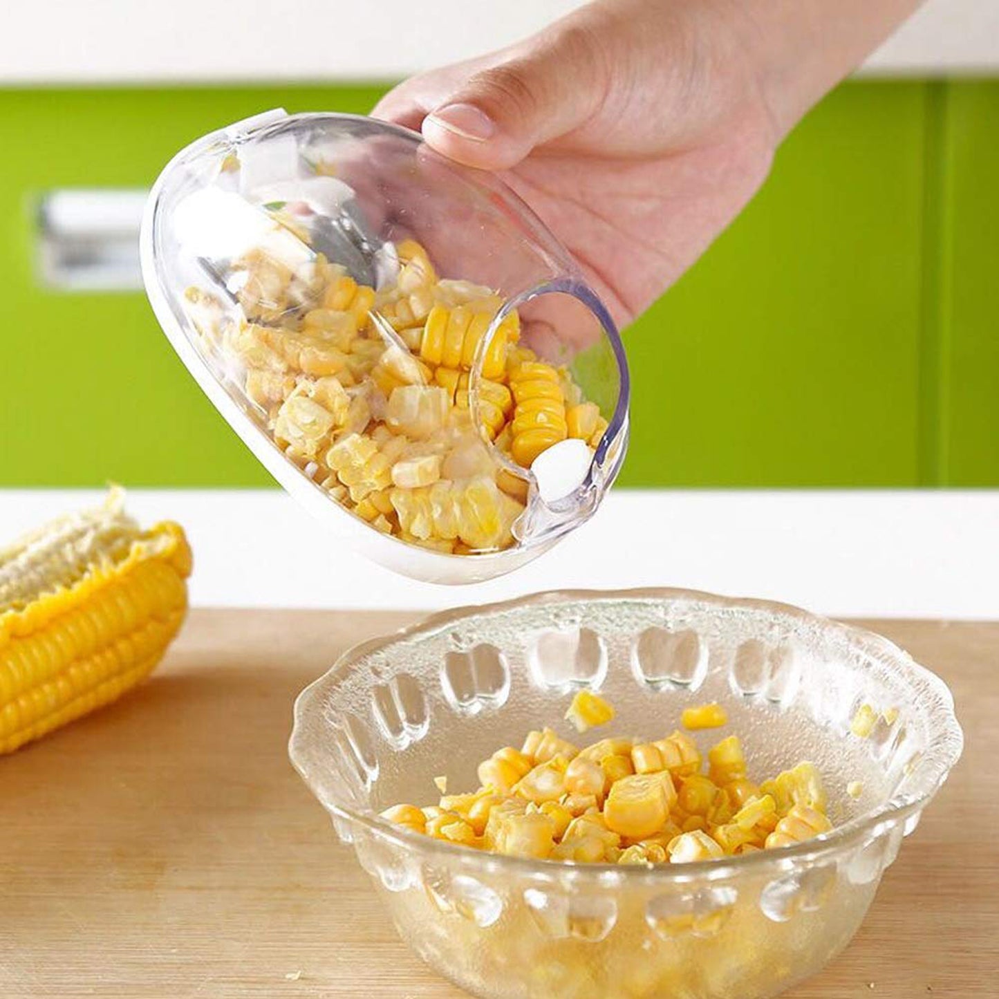 Magic Plastic With Steel Blades Corn Remover Kernel Stripper (1 Pc) - Springkart