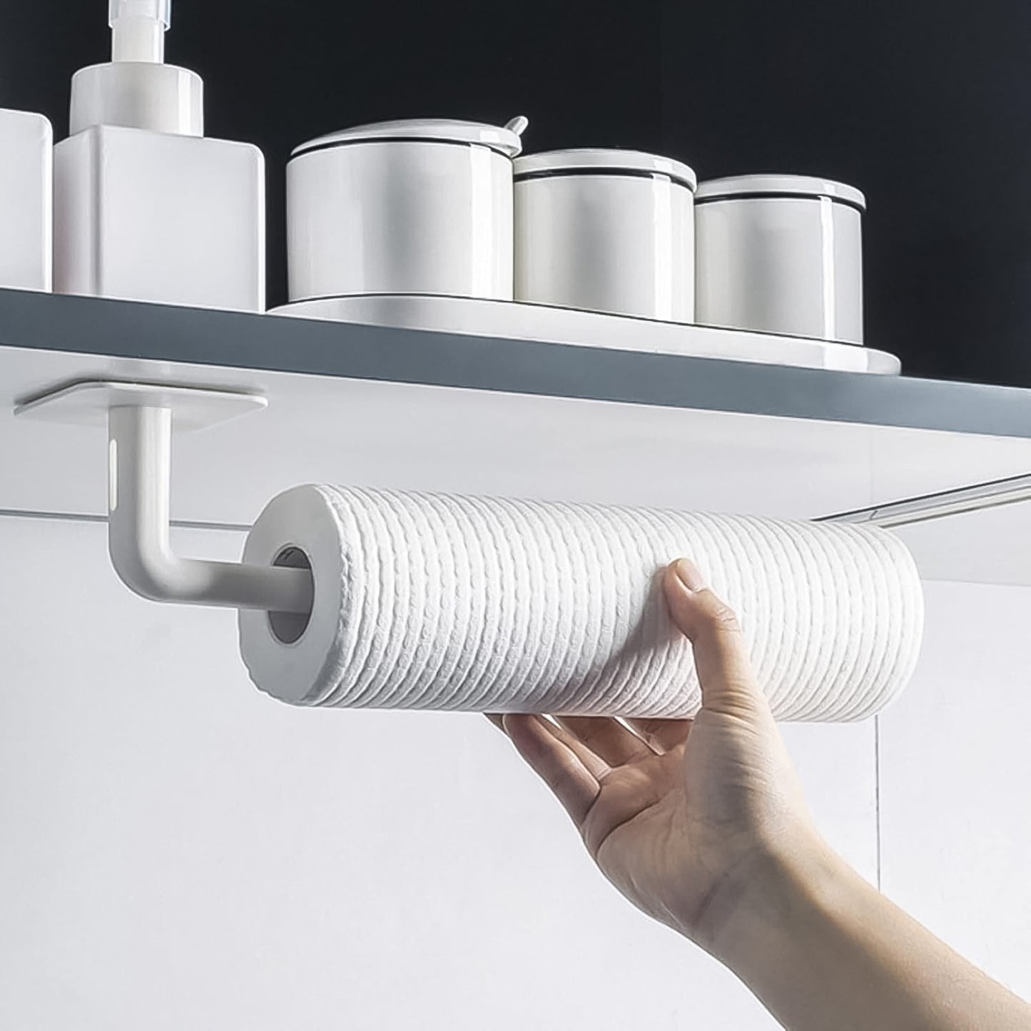 Multipurpose Shelf Organizer Hanging Storage Rack (2 Pc Set With 2 Adhesive Hook) - Springkart