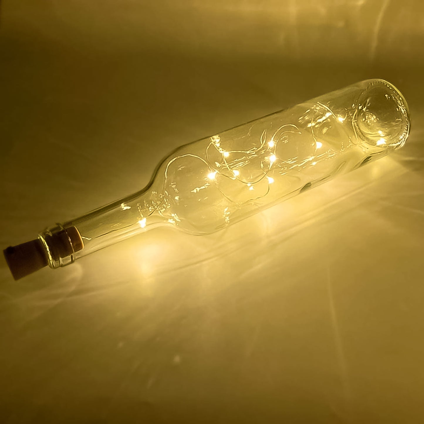 Wine Bottle Cork String Light Multi Led 2m Cable Length Copper Wire Battery Operated Warm White 1 Pc) - Springkart