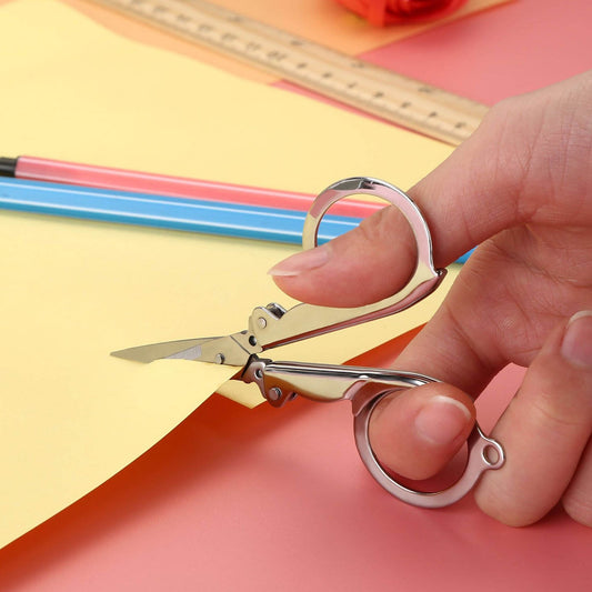 1784 Folding Scissor 3.5inch Used In Crafting And Cutting Purposes For Childrens And Adults. - Springkart