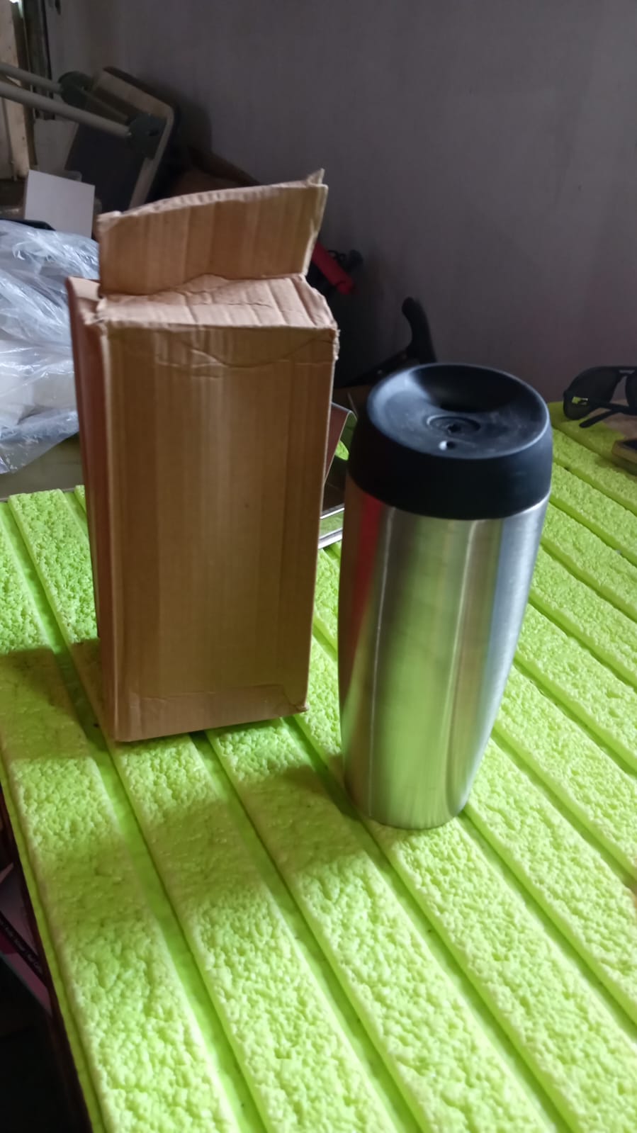 13007 Stainless Steel Vacuum Insulated Coffee Cups Double Walled Travel Mug Car Coffee Mug With Leak Proof Lid Reusable Thermal Cup For Hot Cold Drinks Coffee Tea (850ml Approx) - Springkart