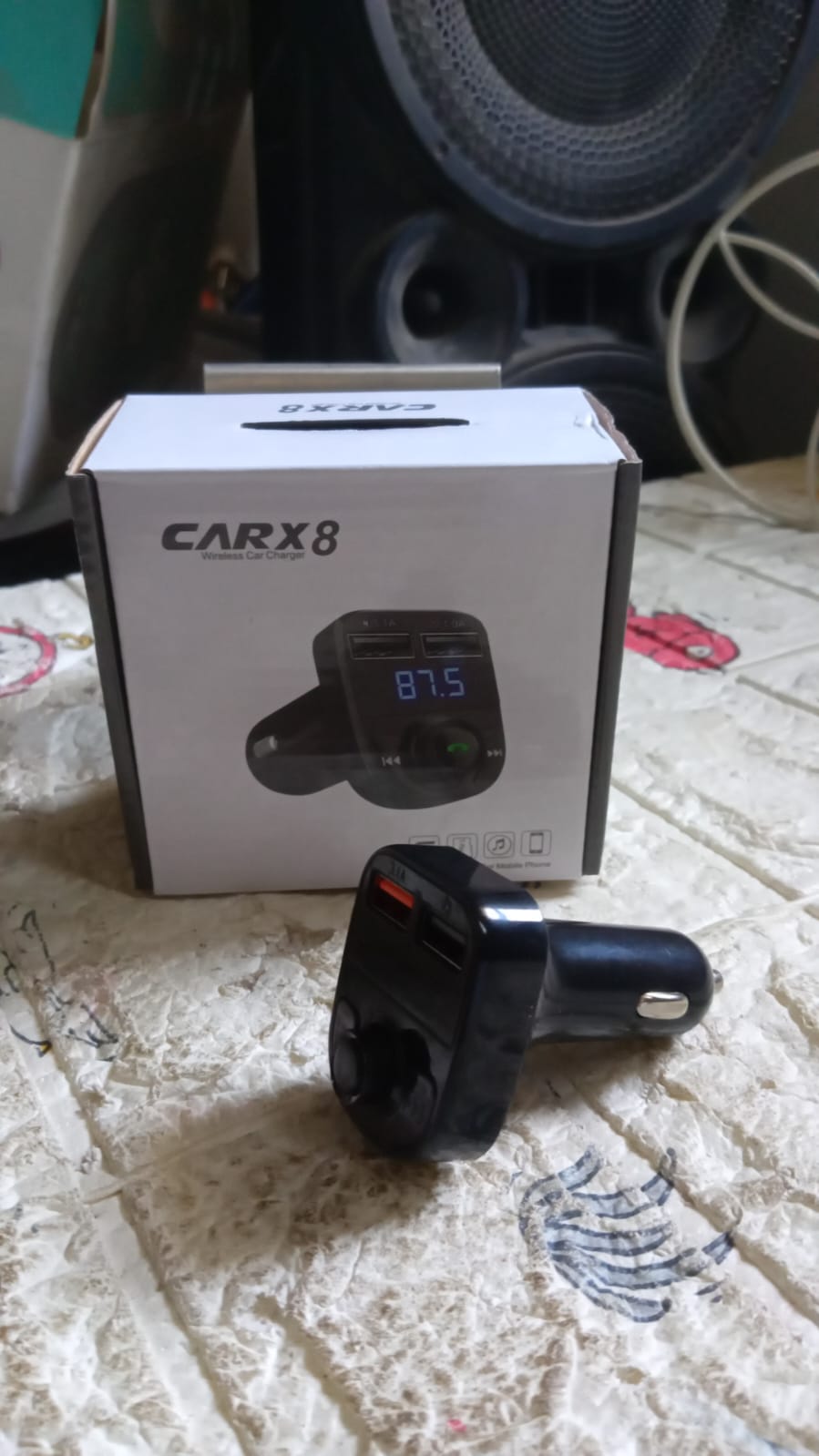 8533 Car-x8 Bluetooth Fm Transmitter Kit For Hands-free Call Receiver Music Player Call Receiver Fast Mobile Charger Ports For All Smartphoneswith 3.1a Quick Charge Dual Usb Car Charger - Springkart
