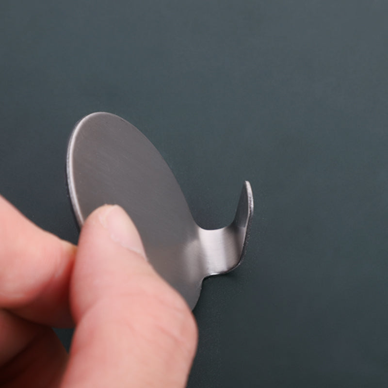 Multipurpose Stainless Steel Adhesive Hooks - Springkart