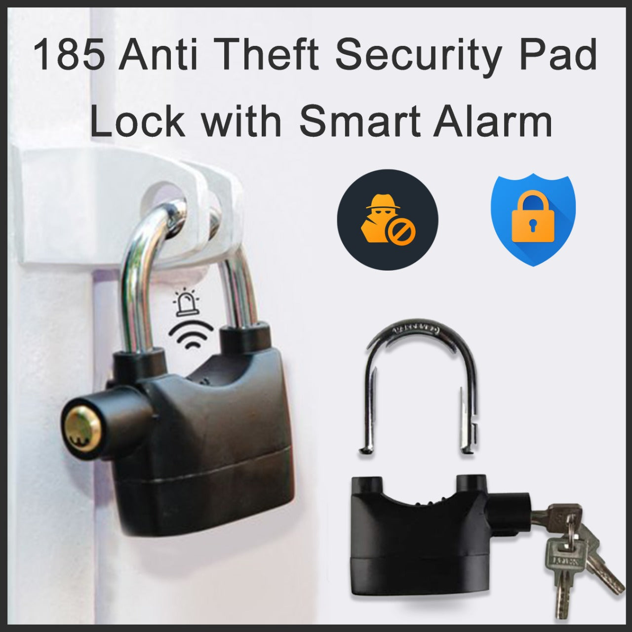 Anti Theft Security Pad Lock with Smart Alarm - Springkart