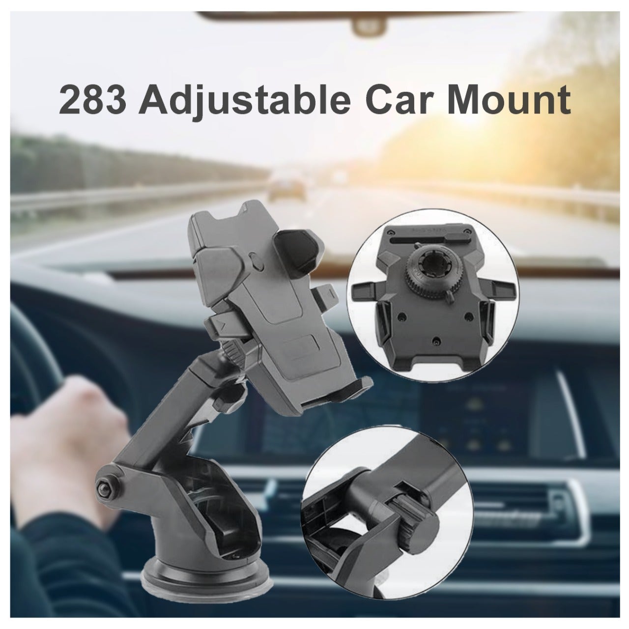 Adjustable Car Mount (Multicolour) - Springkart