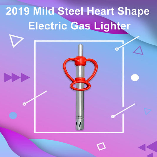 Mild Steel Heart Shape Electric Gas Lighter - Springkart