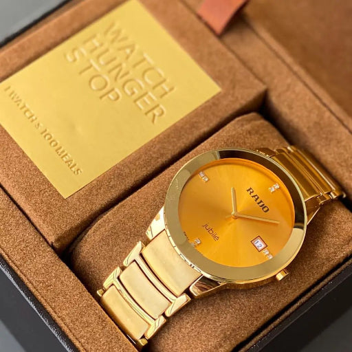 Rado Centrix Jubilee Men's Watch – 7A Premium Full Ceramic Gold