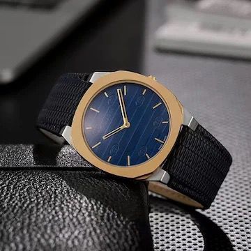 Gucci 25H Sky Blue Dial 36 mm Quartz Watch