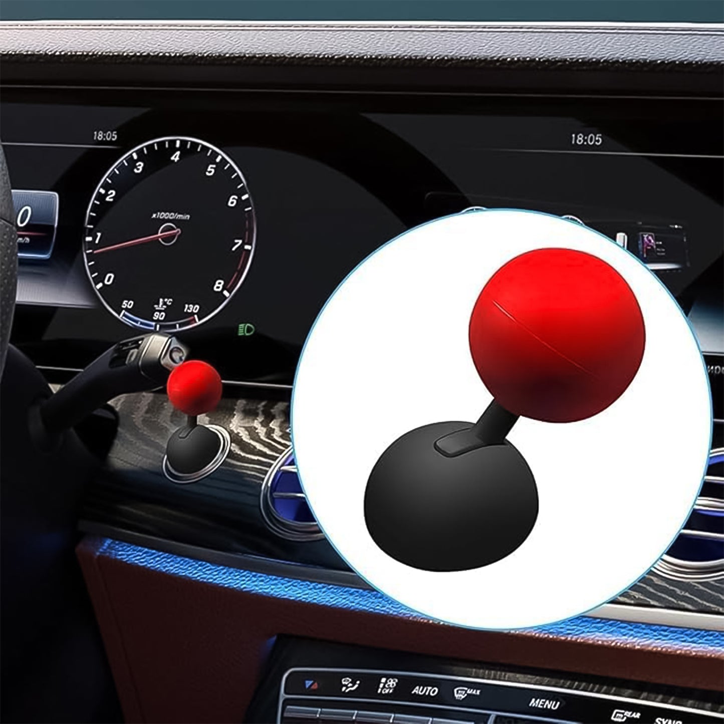 Car Push Start Button Rocker Cover Ball Design (1 Pc) - Springkart