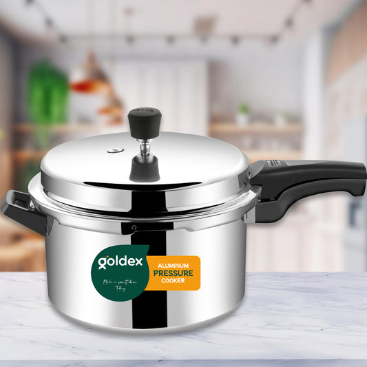 Aluminium Classic Goldex Pressure Cookers With Outer Lid (10 Litres) - Springkart