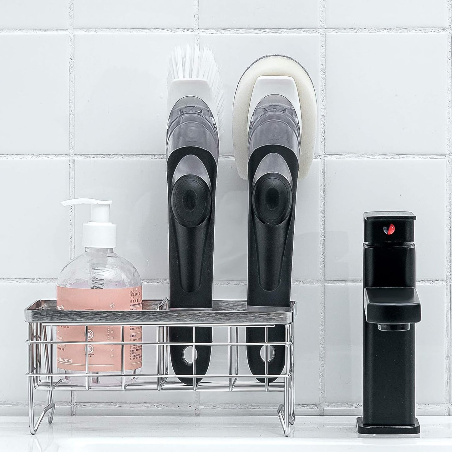 Dish Scrubber With Soap Dispenser Soap Dispensing Dish Brush Set (1 Set) - Springkart