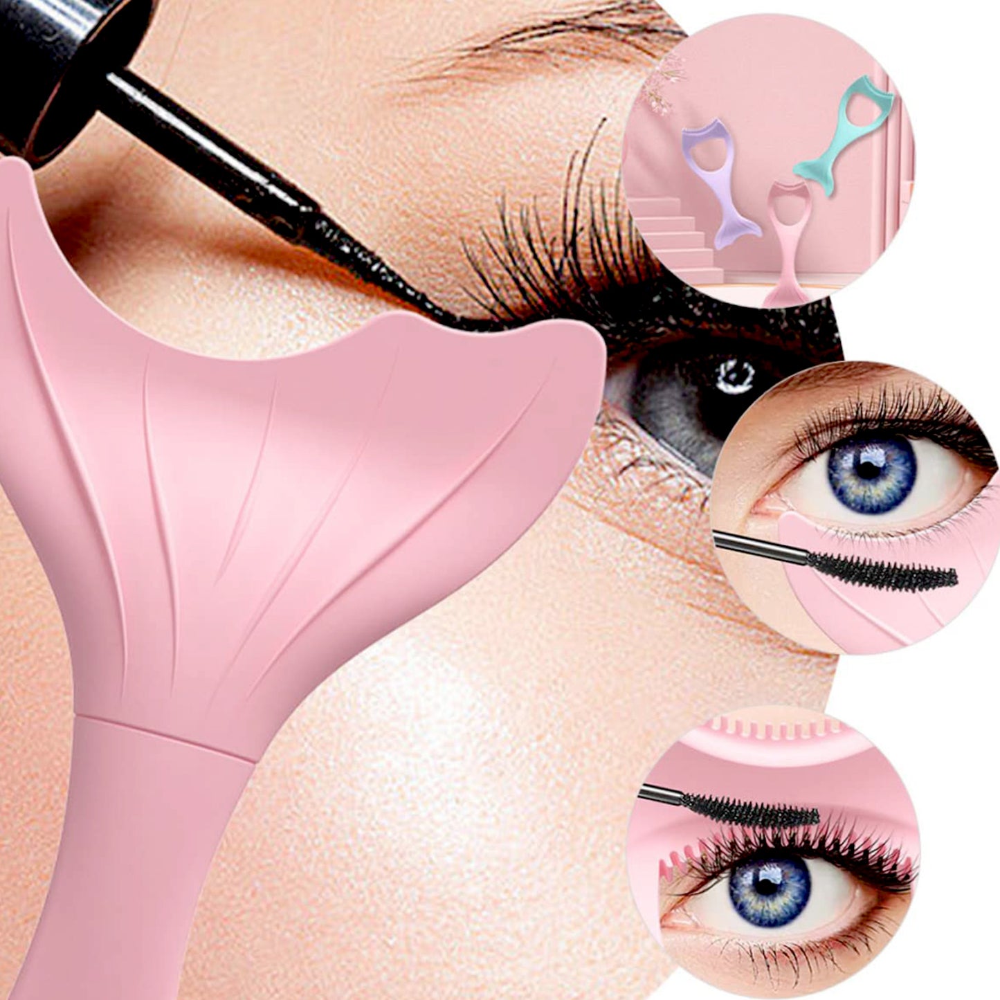12628 Multifunctional Easy To Clean Curved Silicone Eyeliner Stencils Wing Tips Quick Reusable For Makeup Tool For Beginners Eyelashes Brush Curler Comb Eye Makeup Tool Female Supply (1 Pc) - Springkart