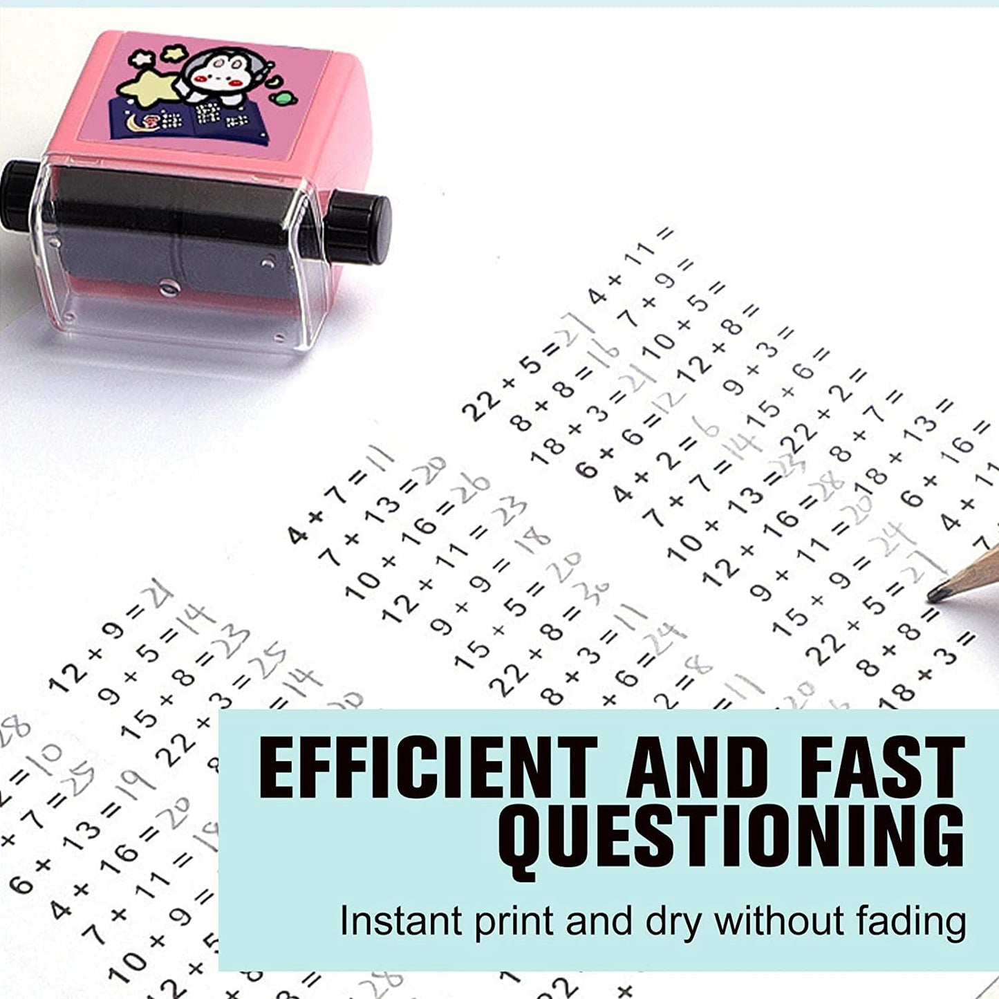 4045 Roller Digital Teaching Stamp Addition And Subtraction Roller Stamp - Springkart
